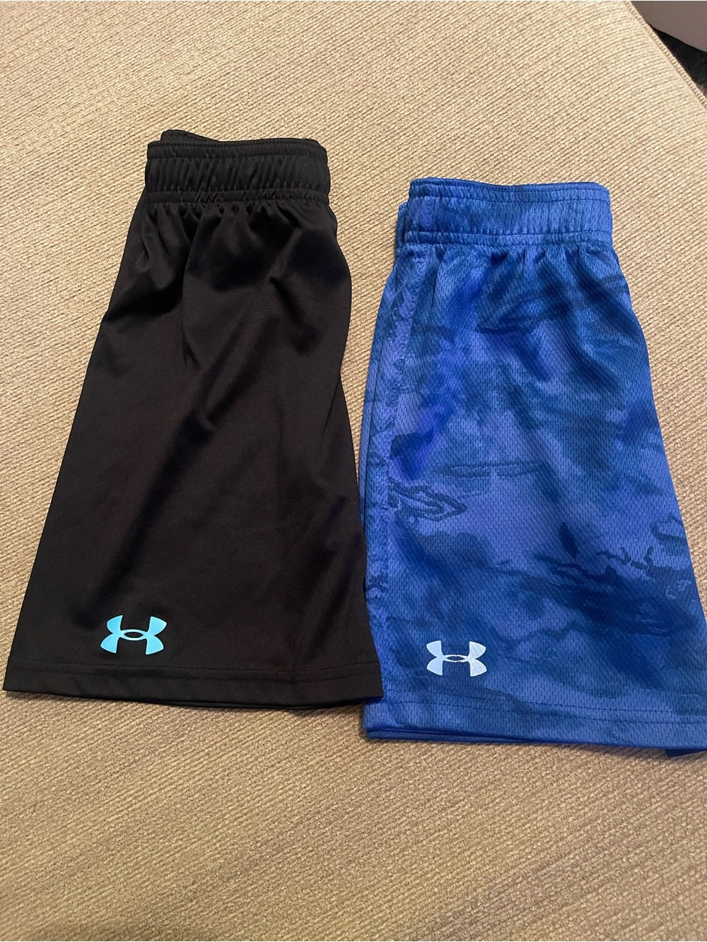 Under Armour Black & Royal Blue Boys Athletic Shorts Set